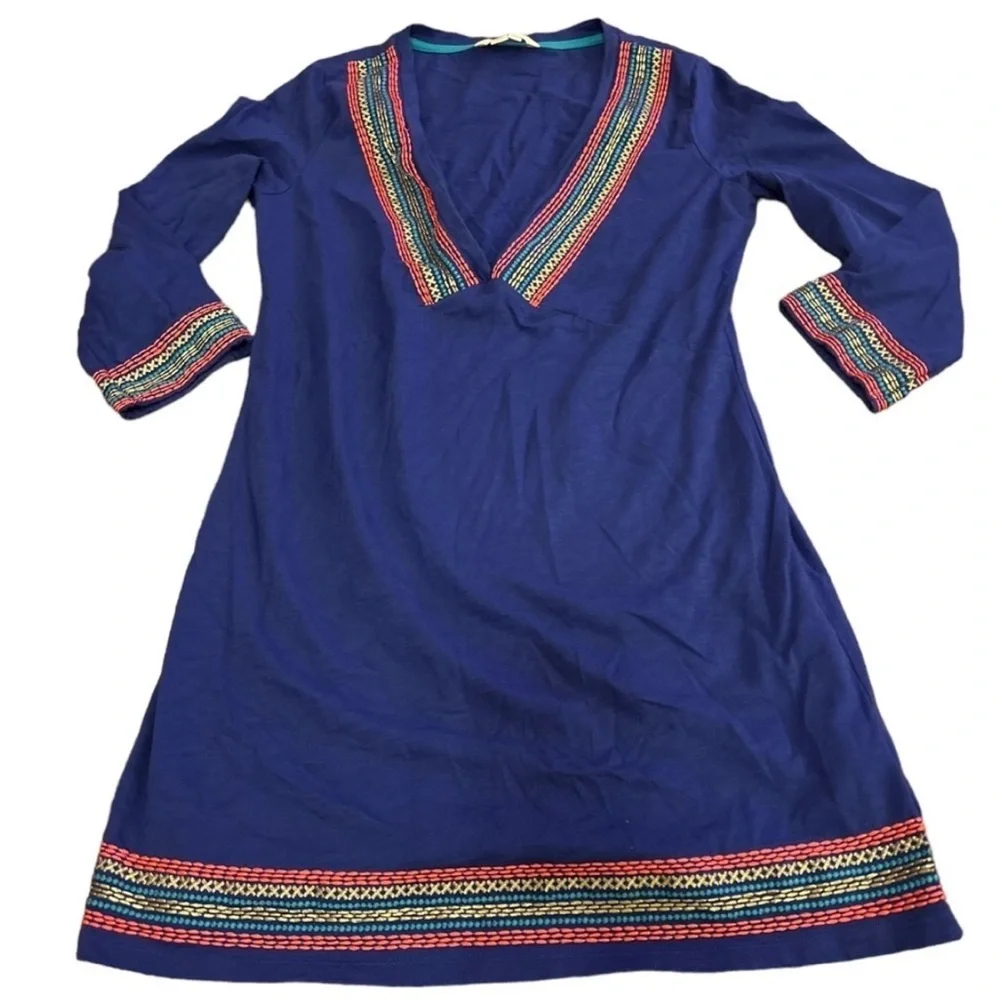 Boden Rosanna Jersey blue embroidered Tunic
Dress sz 6 - Picture 7 of 11